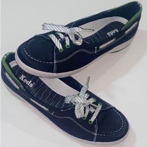 Keds Navy Arch Support Blue and Green Sneakers Gel Flex Women’s Shoes Size 8US